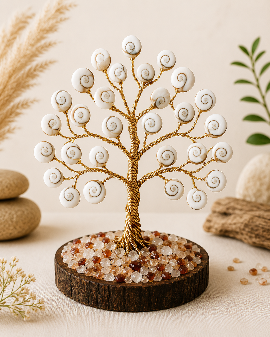 Gomti Chakra Tree – Symbol of Wealth, Protection & Divine Energy