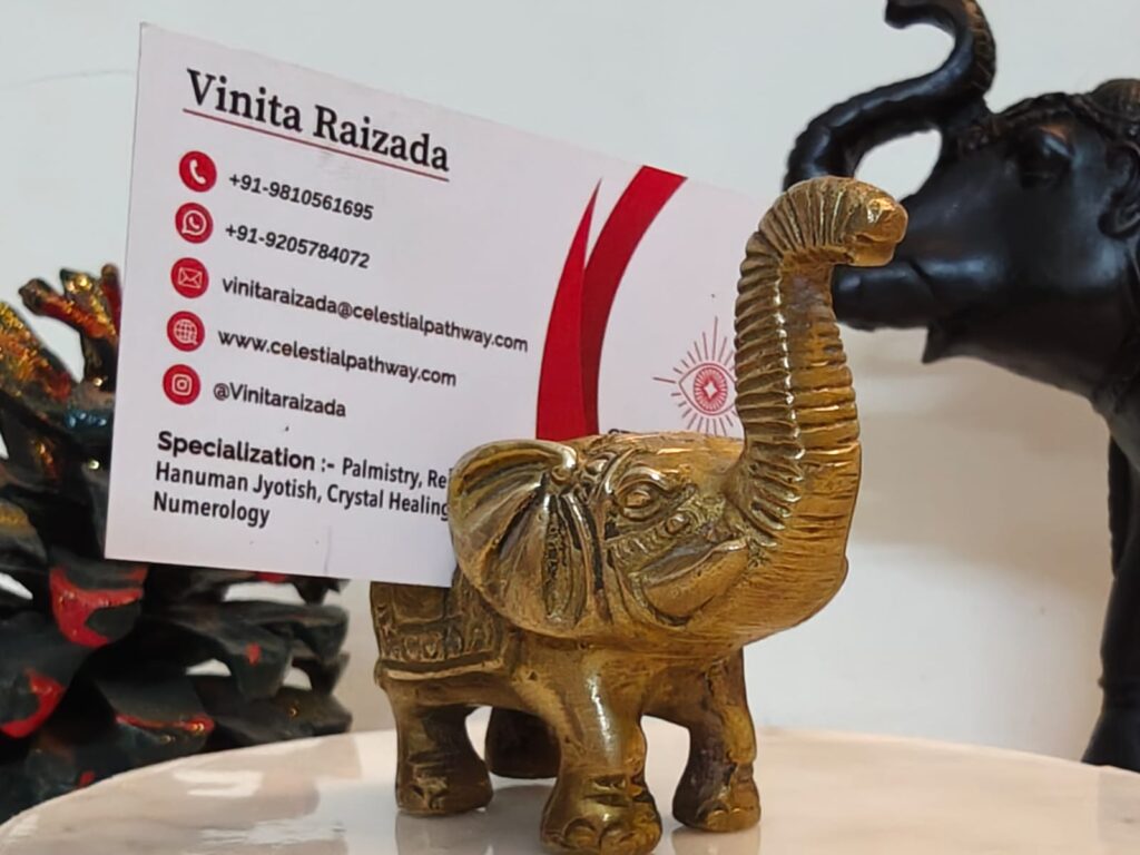 Brass Ganesha Card Holder