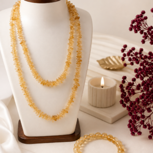 CITRINE MALA and BRACELET COMBO
