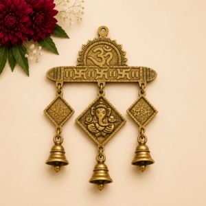 Brass Shubh and Labh Hanger