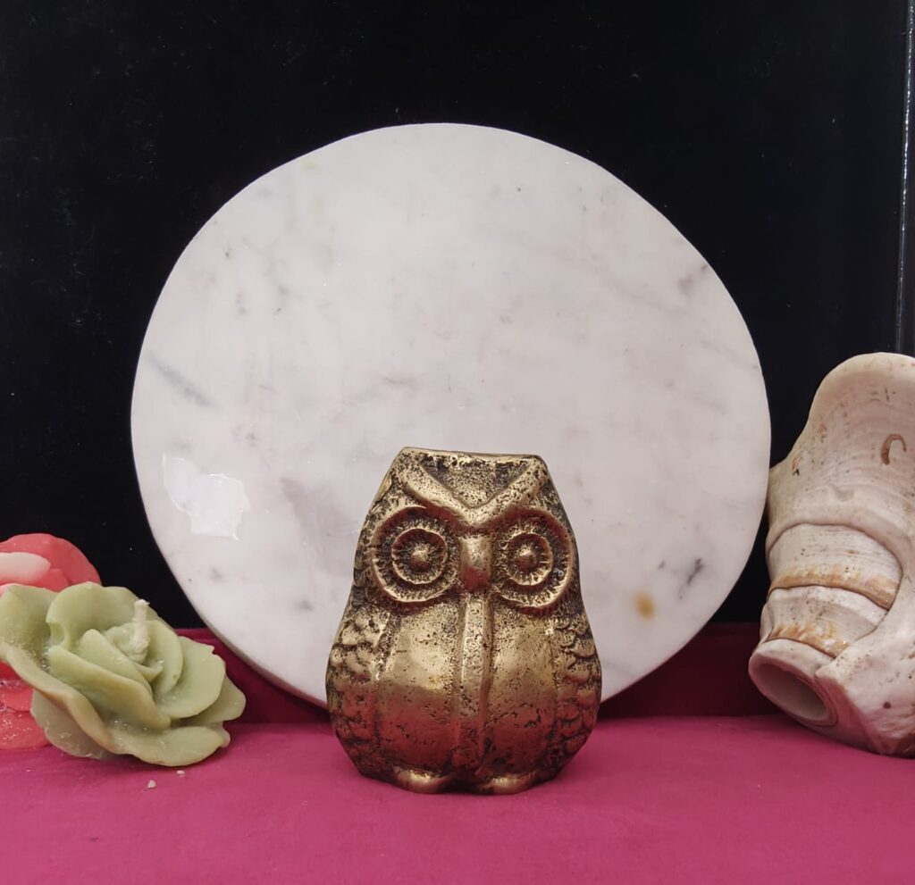 Brass Laxmi Owl