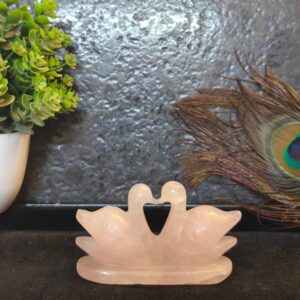 Rose Quartz Swan