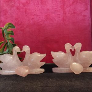 Rose Quartz Swan